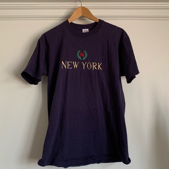VTG New York navy tee size LG - Picture 1 of 5